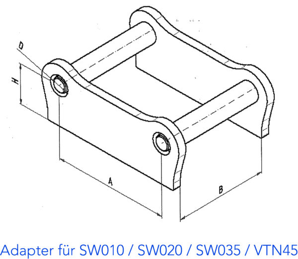 Bohrspalter Adapter für SW010-SW020-SW035-VTN45_ebd-01