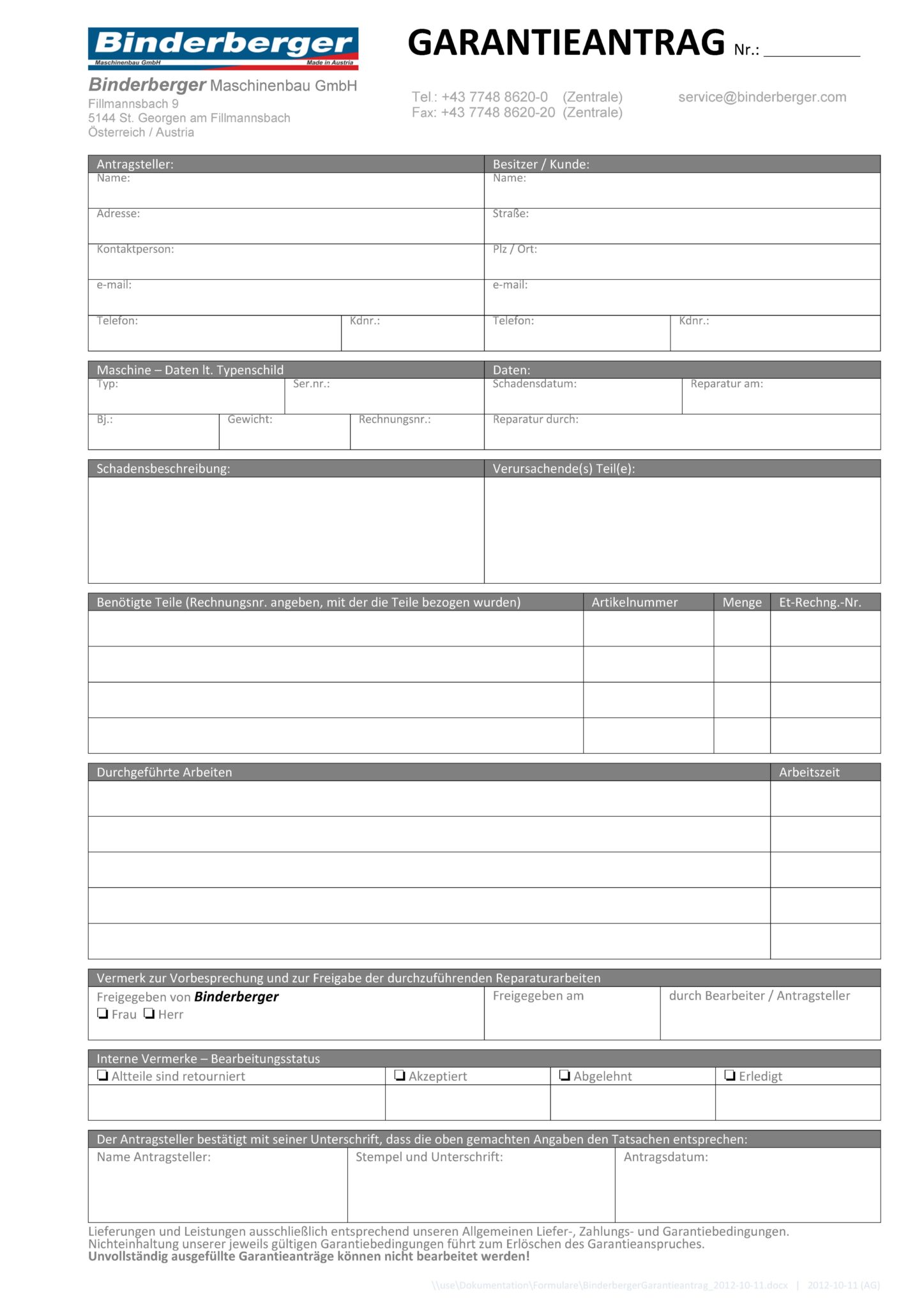 Downloads - Binderberger Maschinenbau GmbH