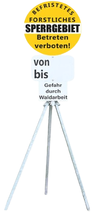 Sperrgebietsschild Binderberger